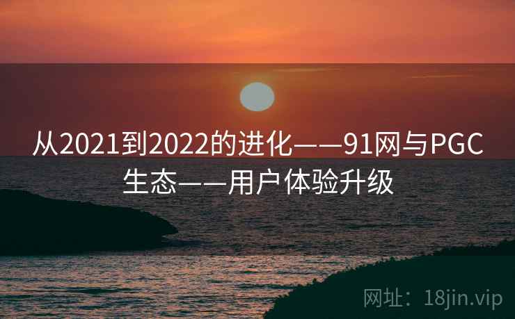 从2021到2022的进化——91网与PGC生态——用户体验升级 从2021到2022的进化——91网与PGC生态——用户体验升级