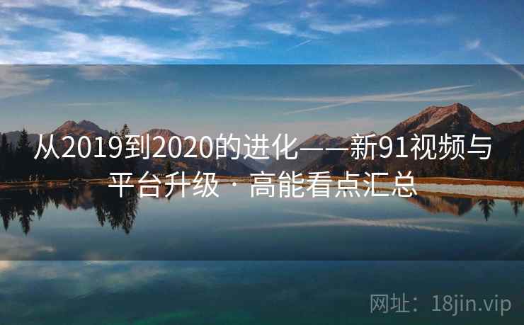 从2019到2020的进化——新91视频与平台升级 · 高能看点汇总