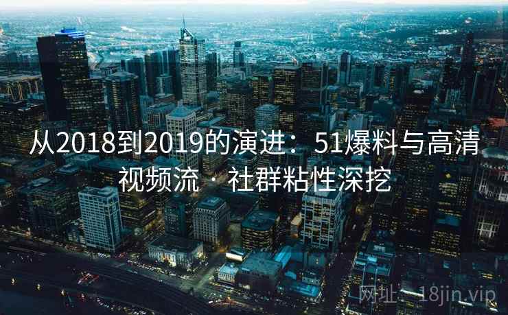 从2018到2019的演进：51爆料与高清视频流 · 社群粘性深挖