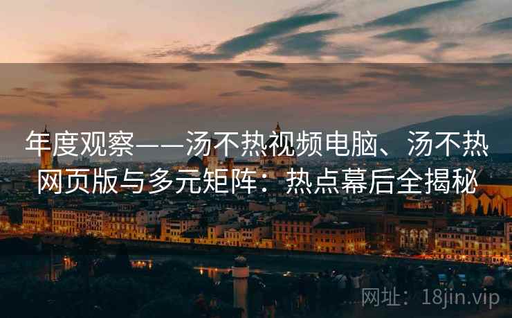 年度观察——汤不热视频电脑、汤不热网页版与多元矩阵：热点幕后全揭秘