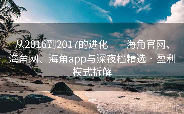 从2016到2017的进化——海角官网、海角网、海角app与深夜档精选 · 盈利模式拆解 从2016到2017的进化——海角官网、海角网、海角app与深夜档精选 · 盈利模式拆解