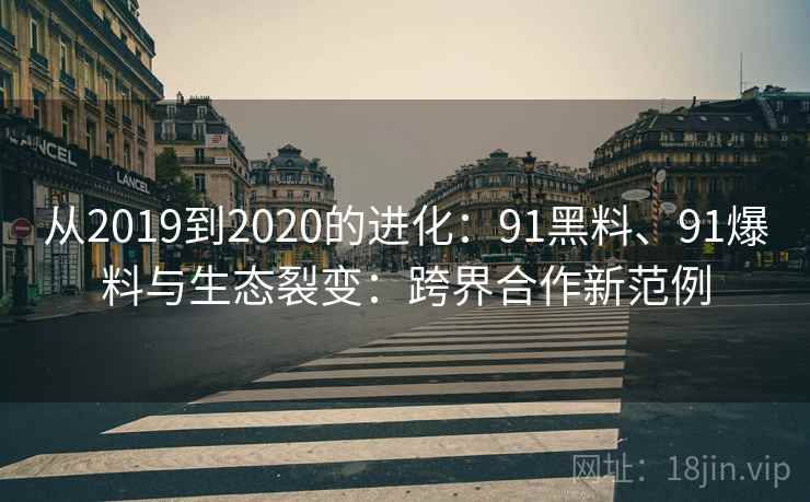 从2019到2020的进化：91黑料、91爆料与生态裂变：跨界合作新范例
