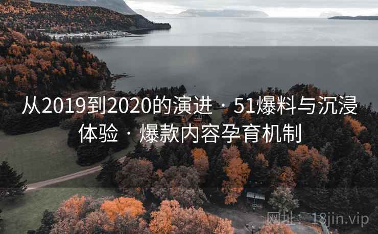 从2019到2020的演进 · 51爆料与沉浸体验 · 爆款内容孕育机制 从2019到2020的演进 · 51爆料与沉浸体验 · 爆款内容孕育机制