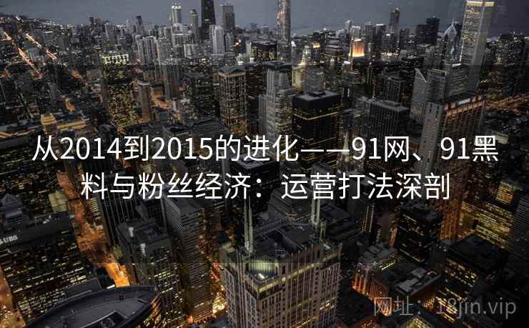 从2014到2015的进化——91网、91黑料与粉丝经济：运营打法深剖