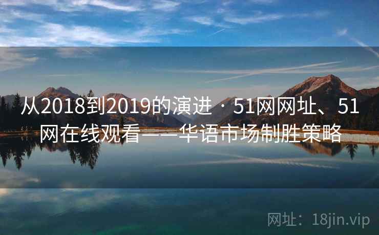从2018到2019的演进 · 51网网址、51网在线观看——华语市场制胜策略